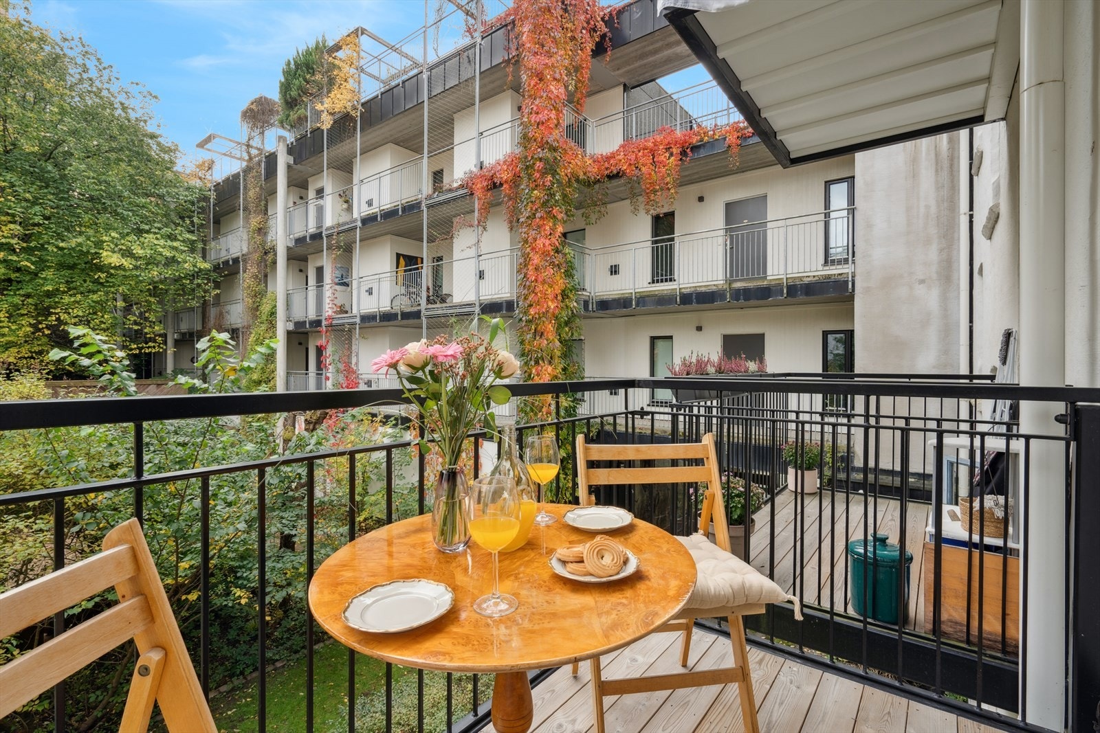 Muligheter for grill og balkong møbler om ønskelig. Galleribilde