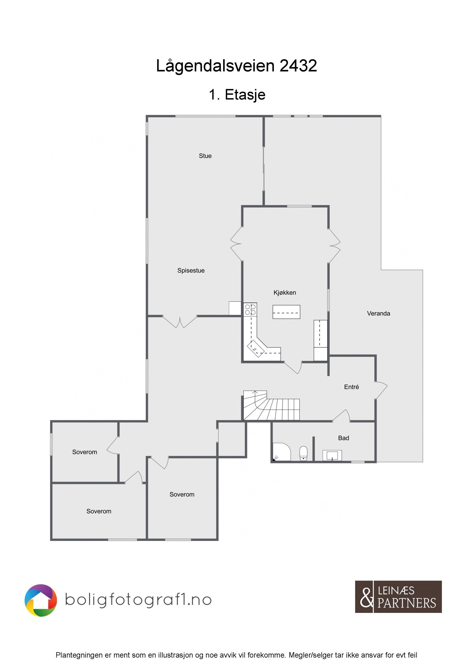 Plantegning 1. etasje. Galleribilde