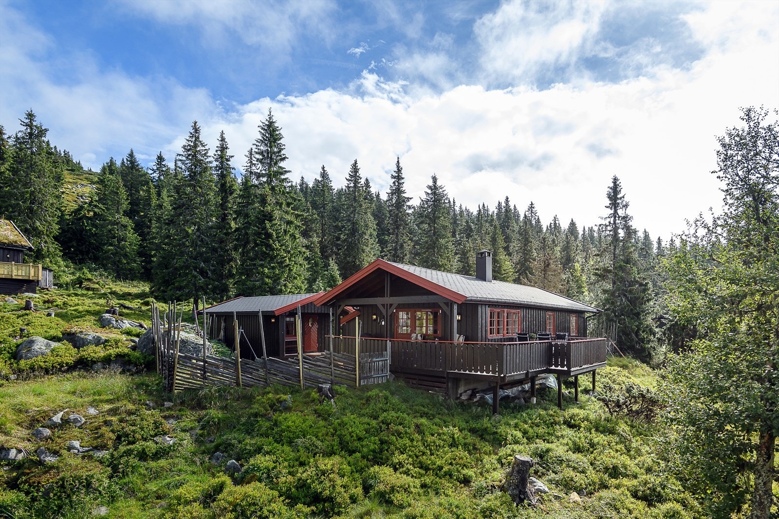 Fritt og åpent rundt hytta. Galleribilde