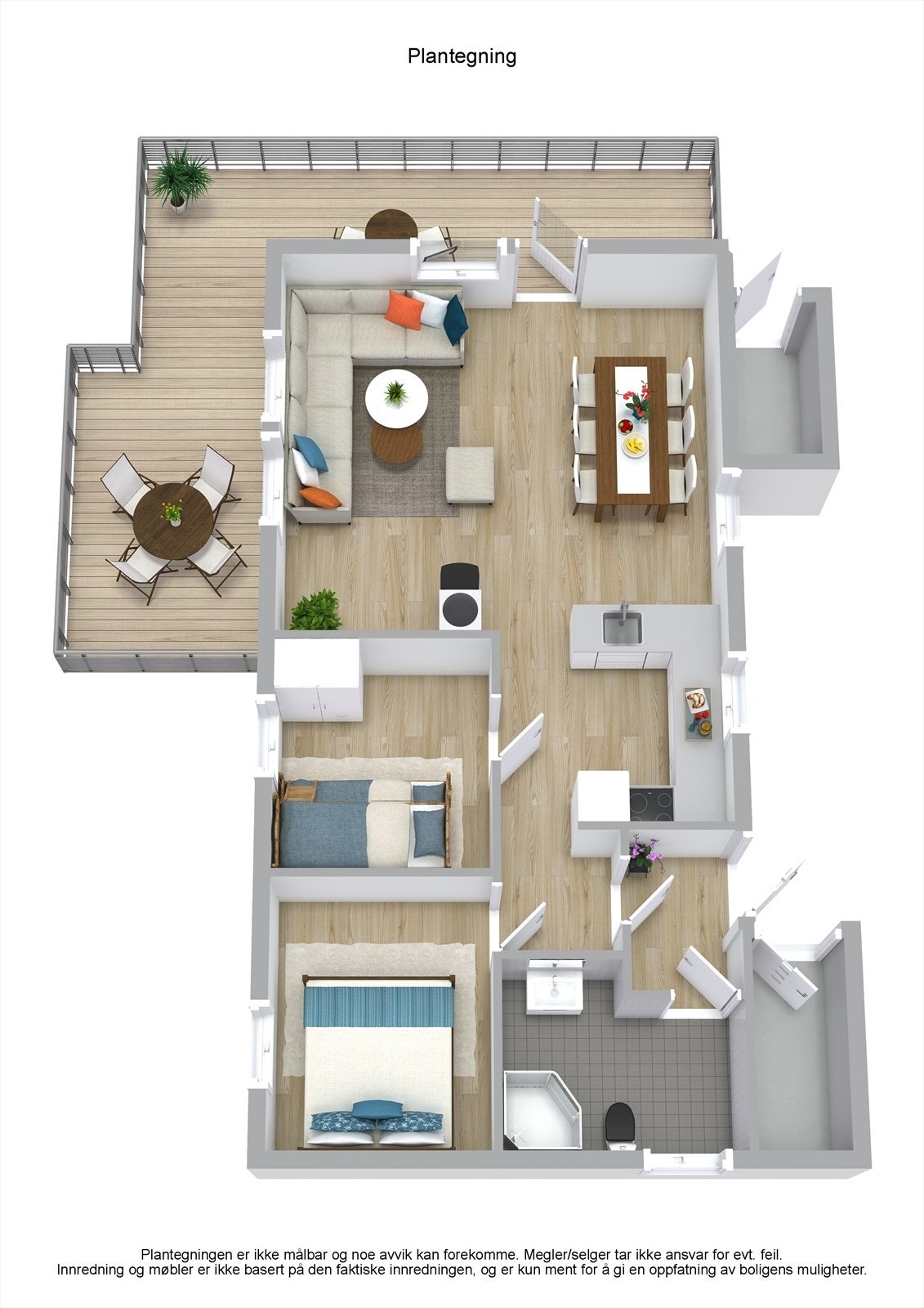 Planskisse over hytta. Galleribilde