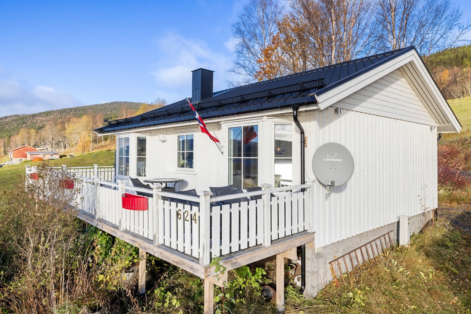 Taktekking er av nyere årgang, trolig fra perioden 2007-2011 Galleribilde