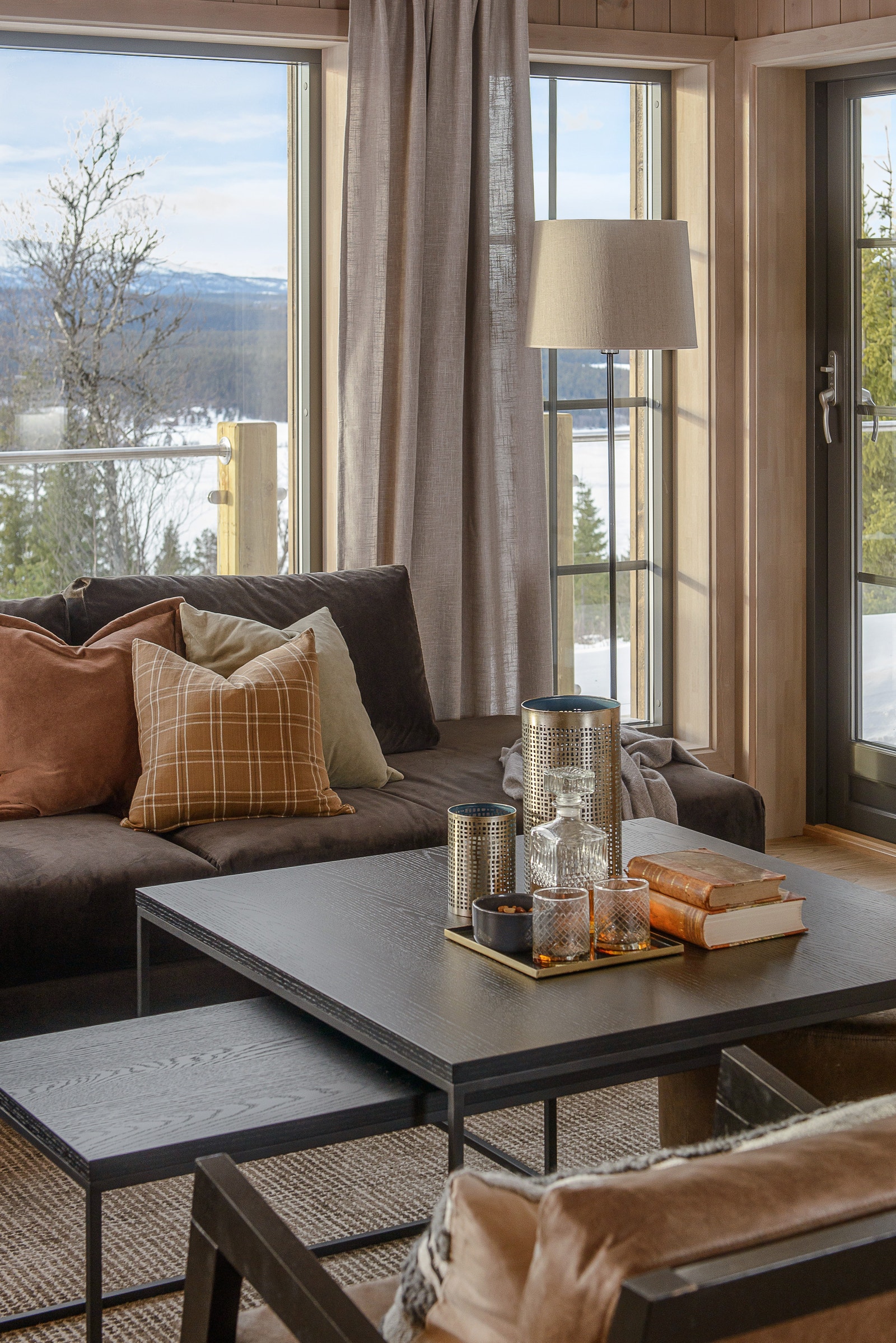 interiørbilde er fra en annen hyttemodell Galleribilde