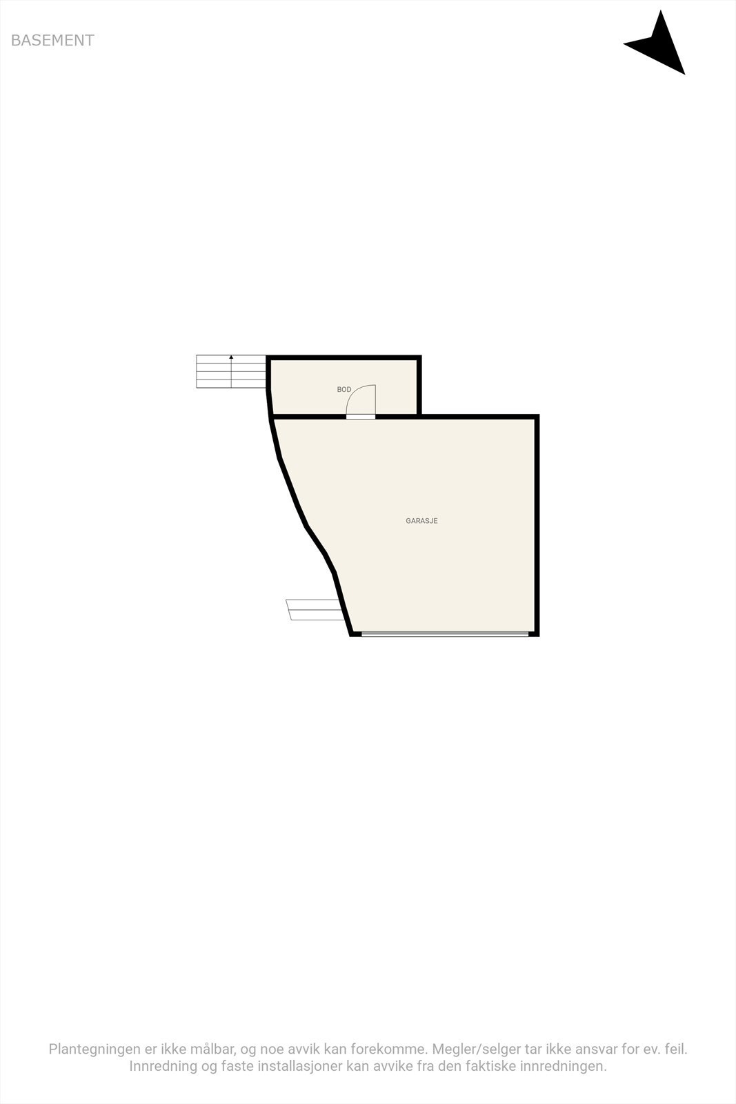 Sokkeletasje/garasje. Galleribilde