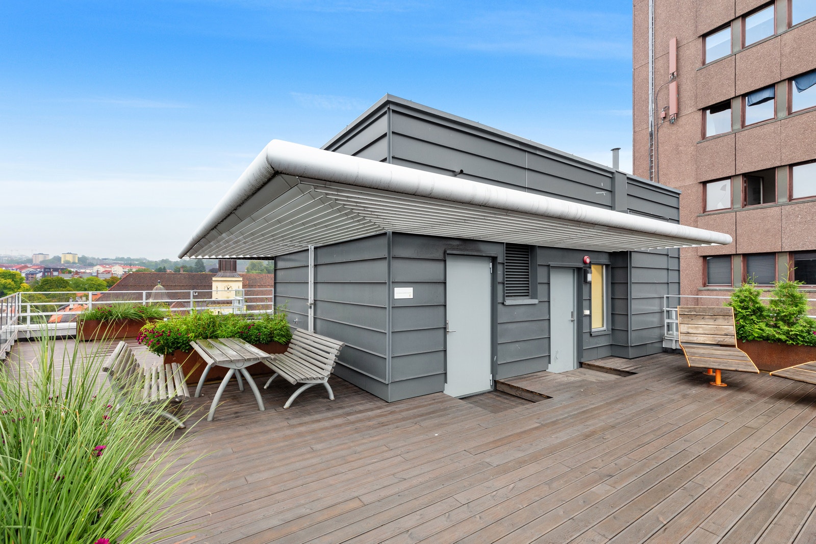 Felles takterrasse. Galleribilde