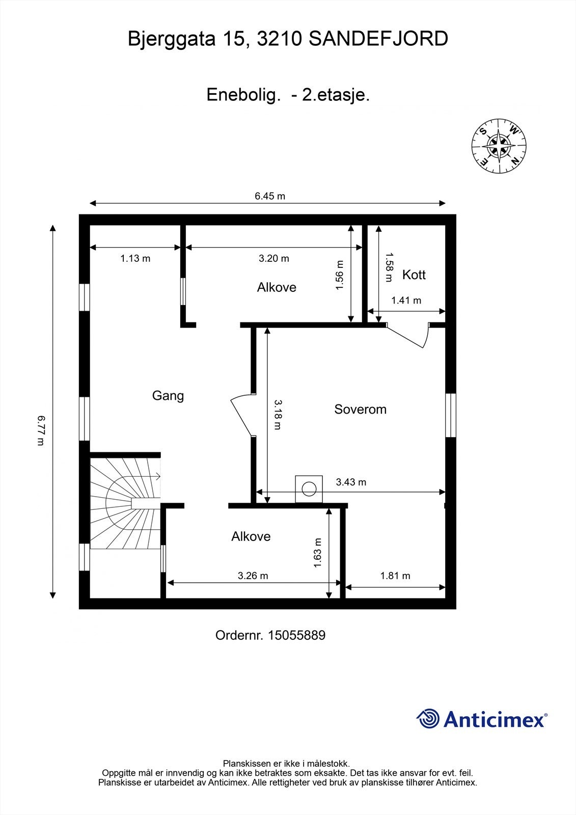 Plantegning 2.etasje Galleribilde