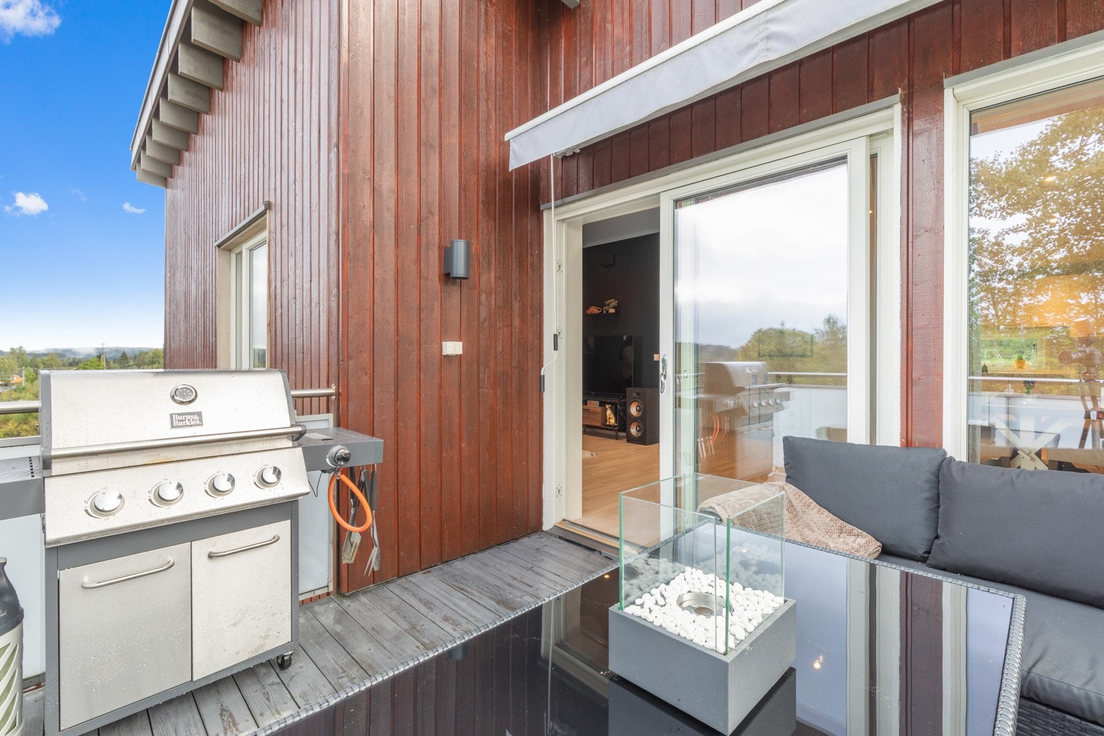 Her kan du enkelt sette opp grillen for hyggelige utekvelder! Galleribilde