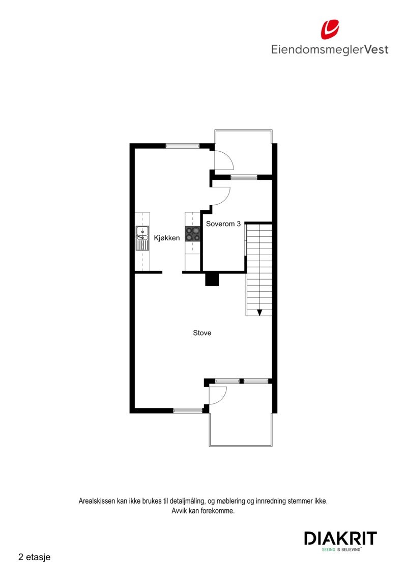 2D planskisse av overetasjen Galleribilde