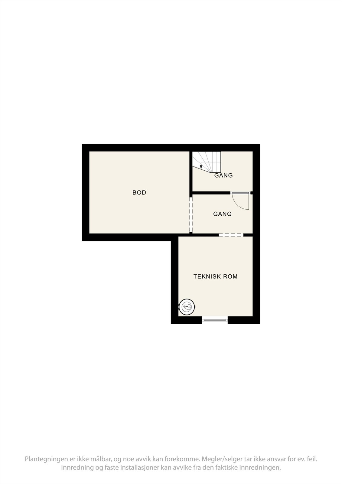 Plantegning kjeller Galleribilde