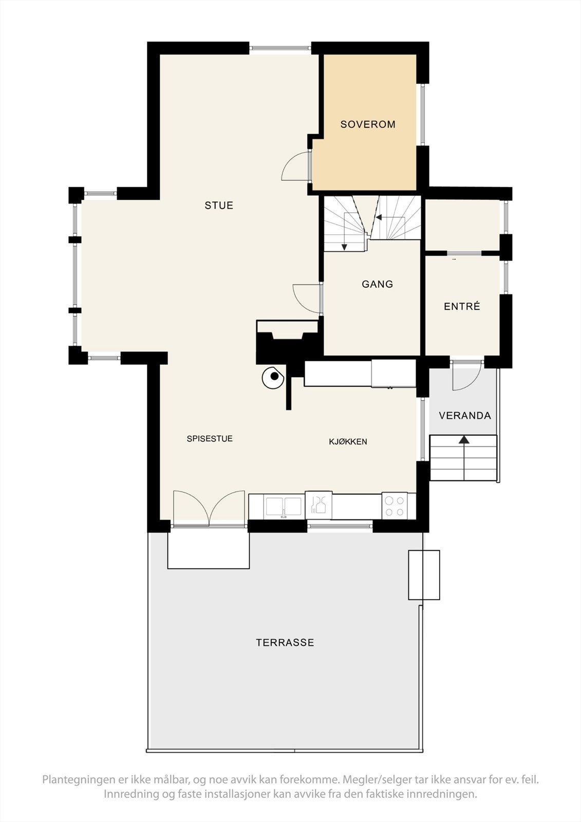 Plantegning 1.etasje Galleribilde