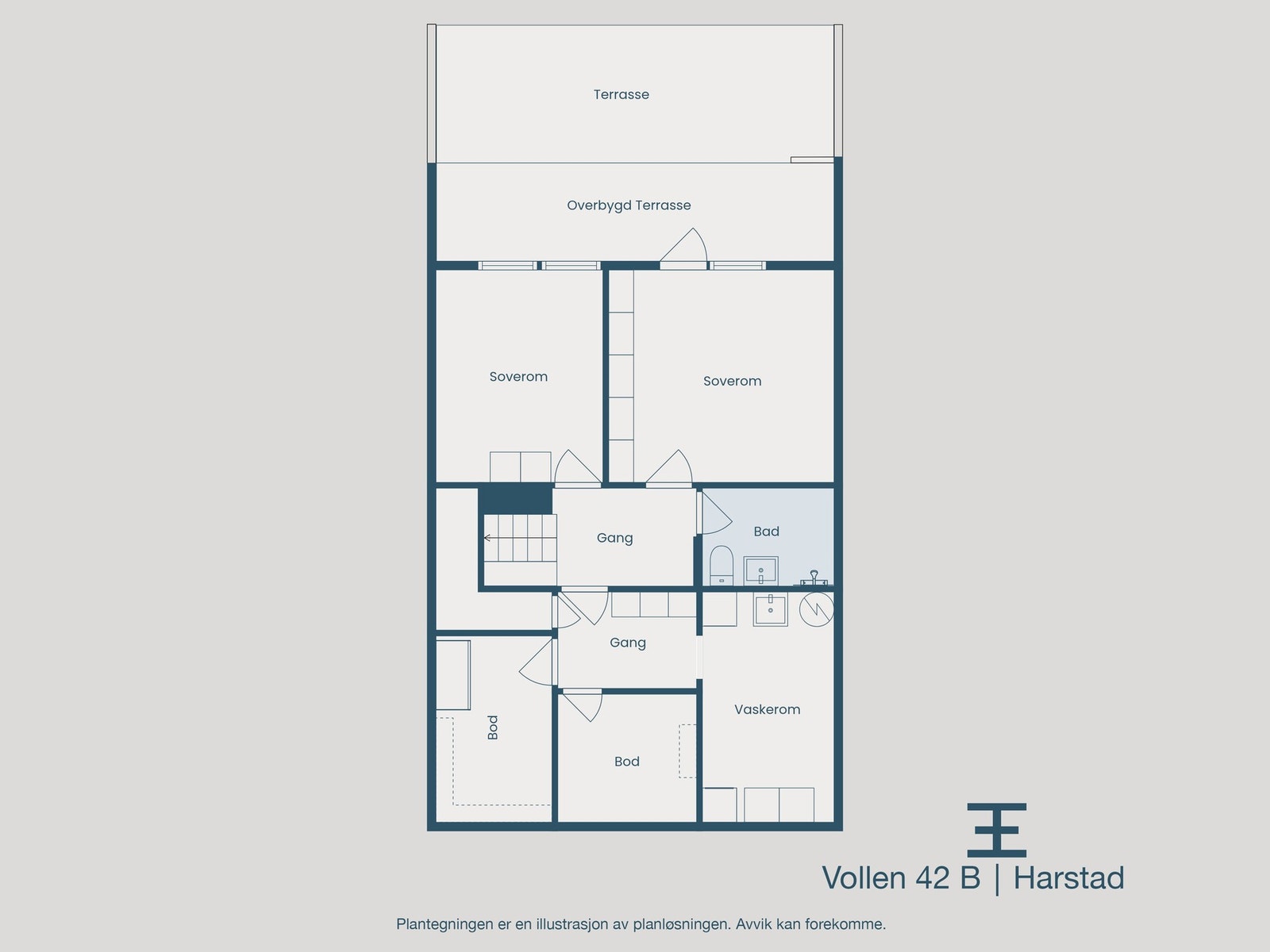 Plantegning underetasje Galleribilde