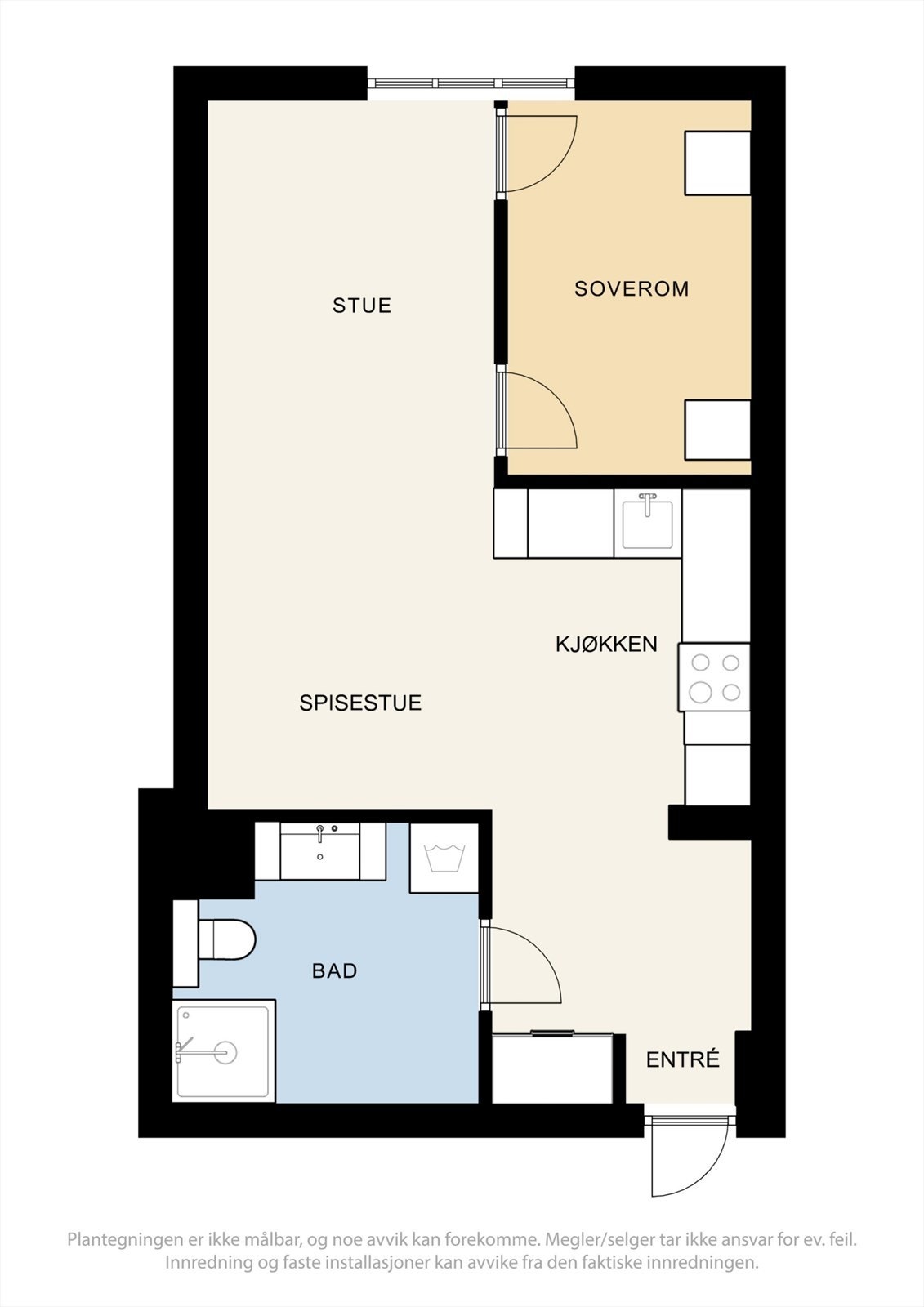 Plantegning - Bankgata 32 D. Galleribilde