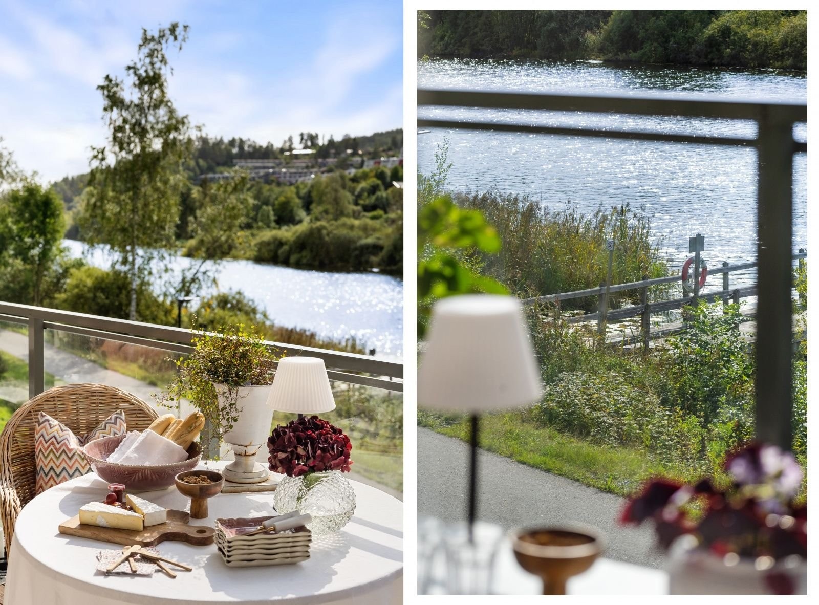 Nydelig utsikt mot Bondivann og områdets brygge som gir rekreasjon og bademuligheter. Galleribilde