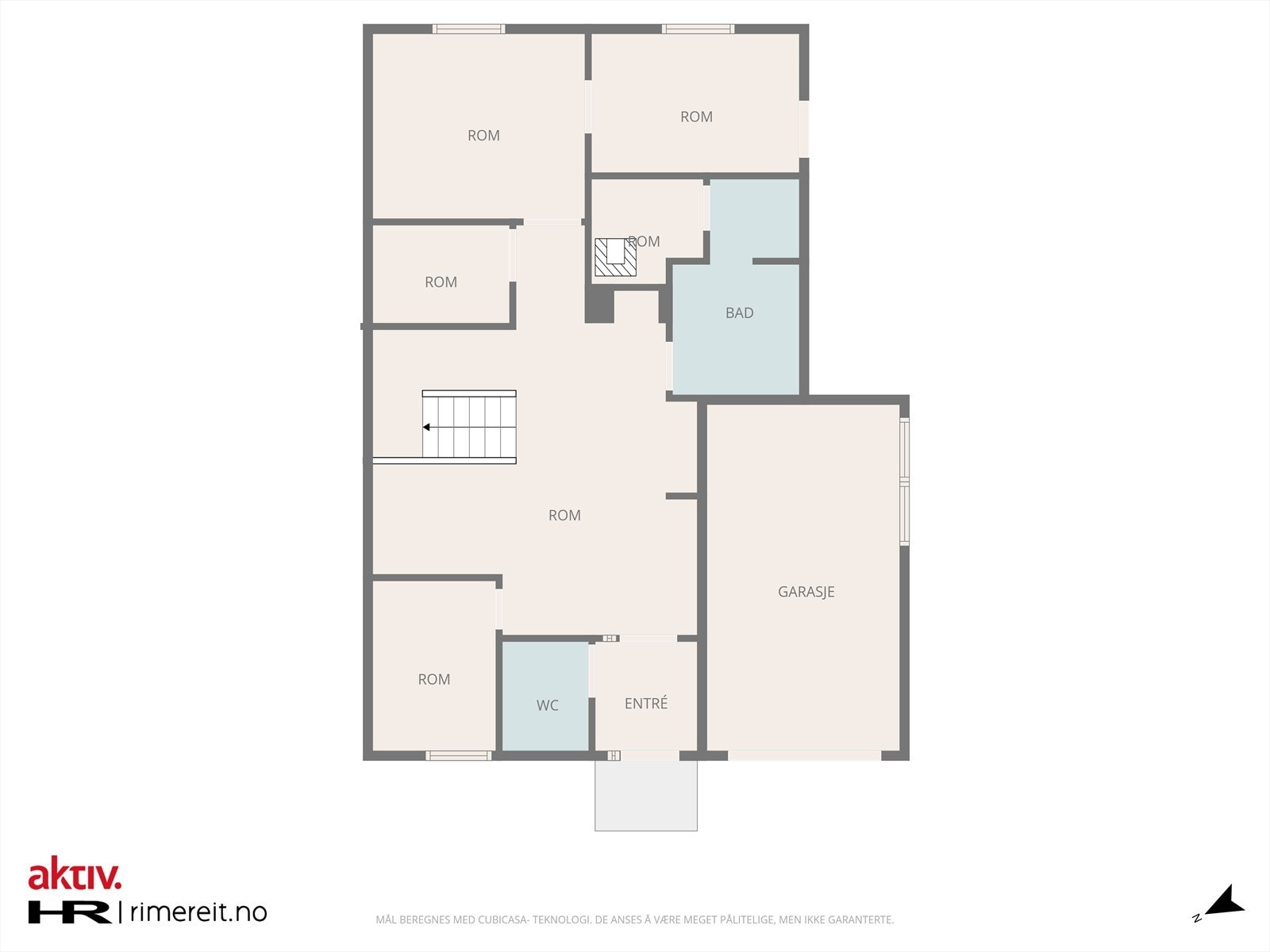 Plantegning underetasje. Galleribilde