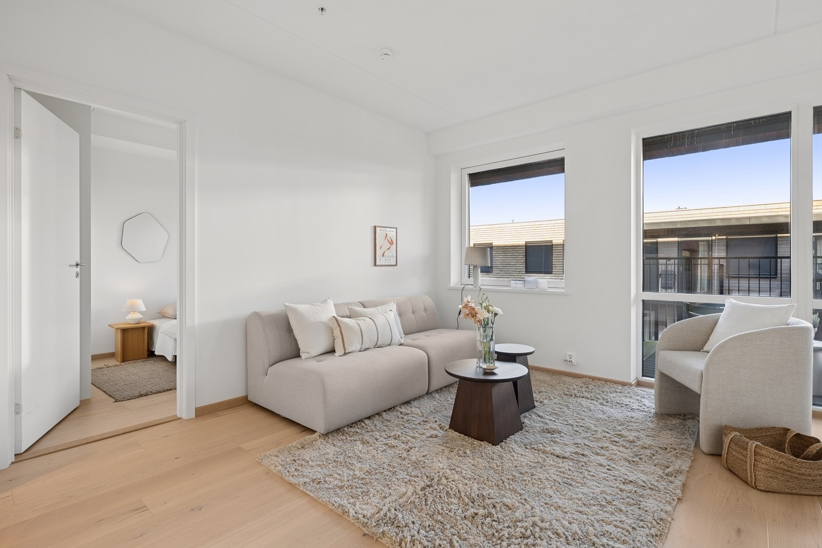 Leiligheten har to separate soverom Galleribilde