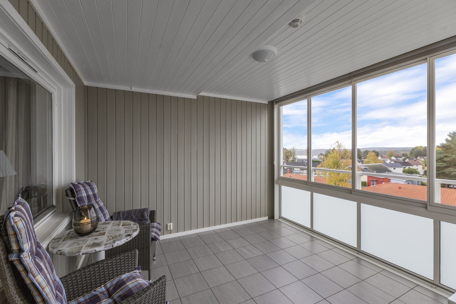 Balkong med flott utsikt Galleribilde