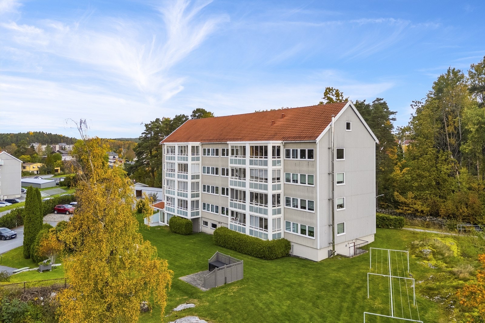 Fasade med innglassede balkonger Galleribilde