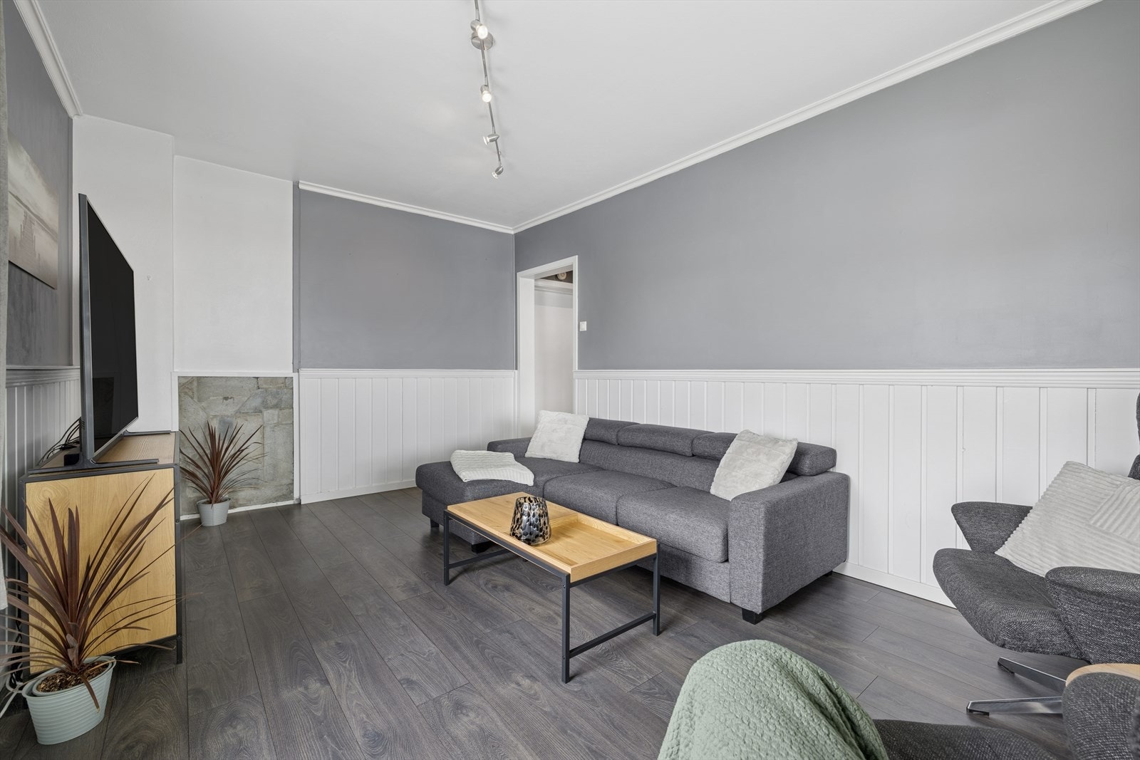 Som endeleilighet får man ekstra vindu og godt med naturlig lys. Galleribilde