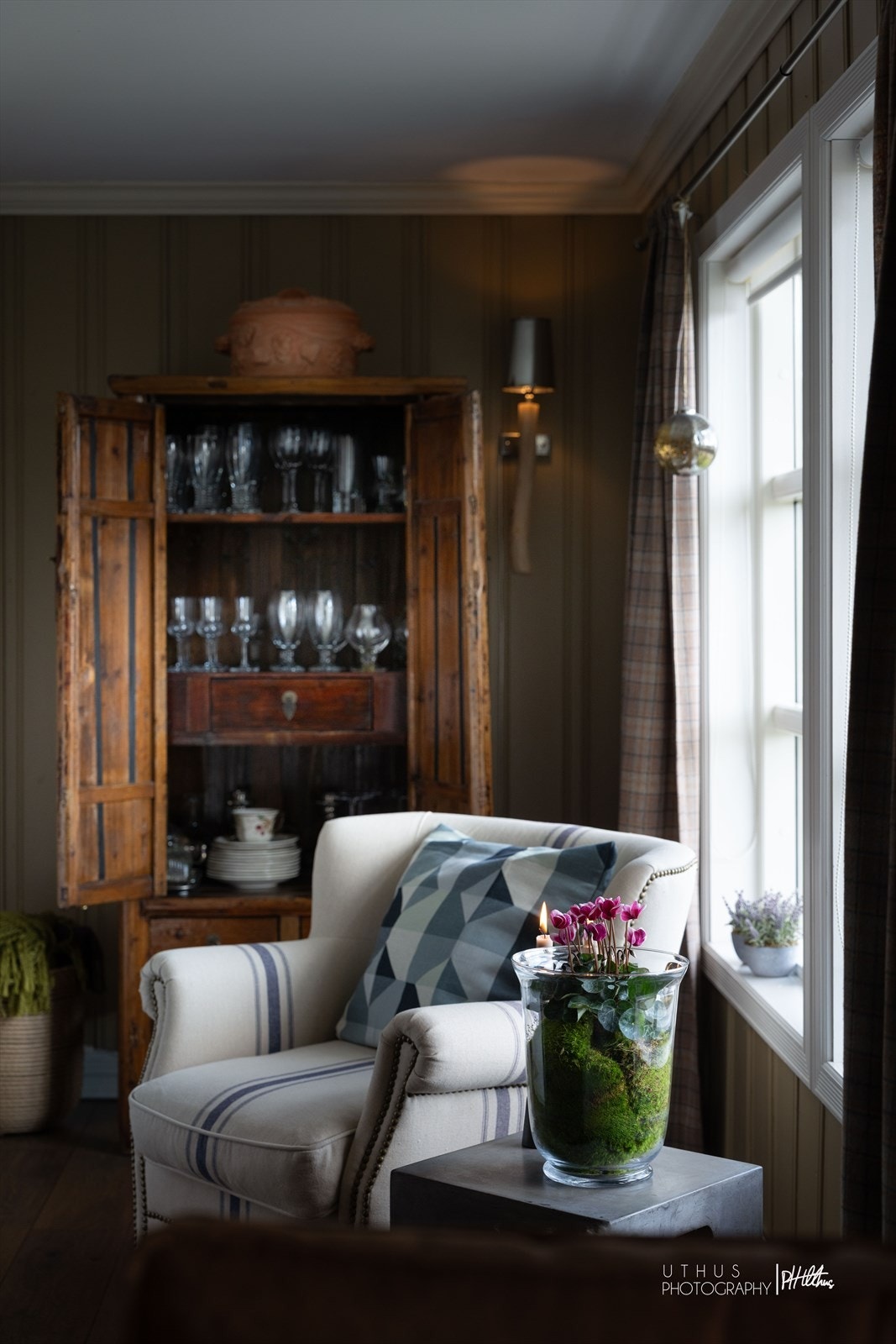 Malte, panelte vegger mot gammelt og nytt i skjønn forening. Galleribilde