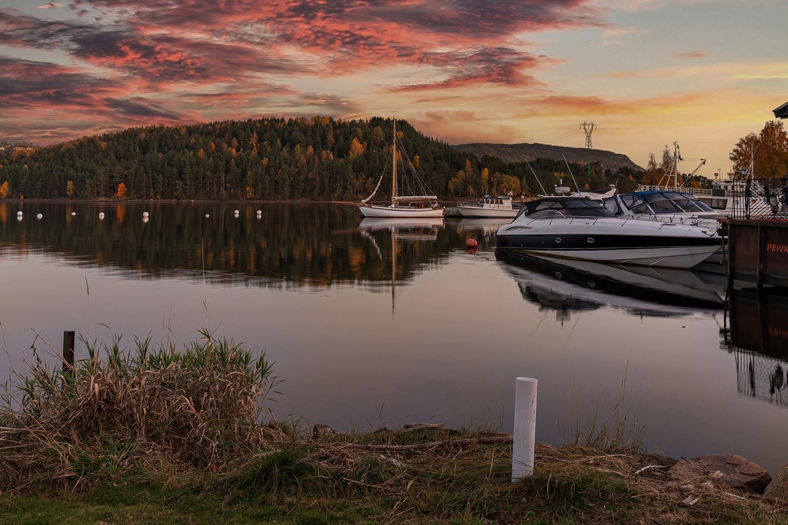 Idyllisk utsyn over Hurumlandet og Drammensfjorden Galleribilde