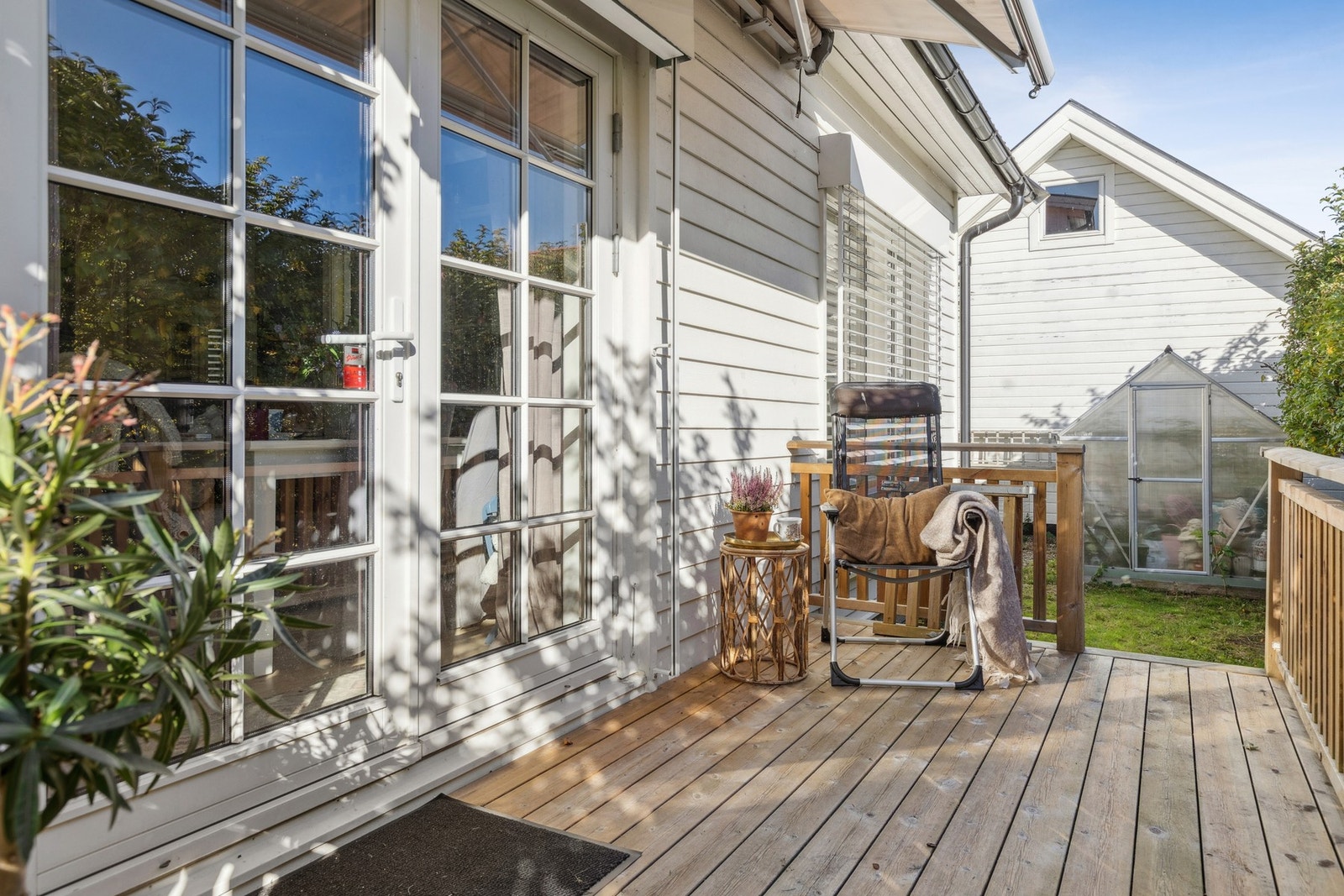 Her kan man flytte seg etter solen. Galleribilde