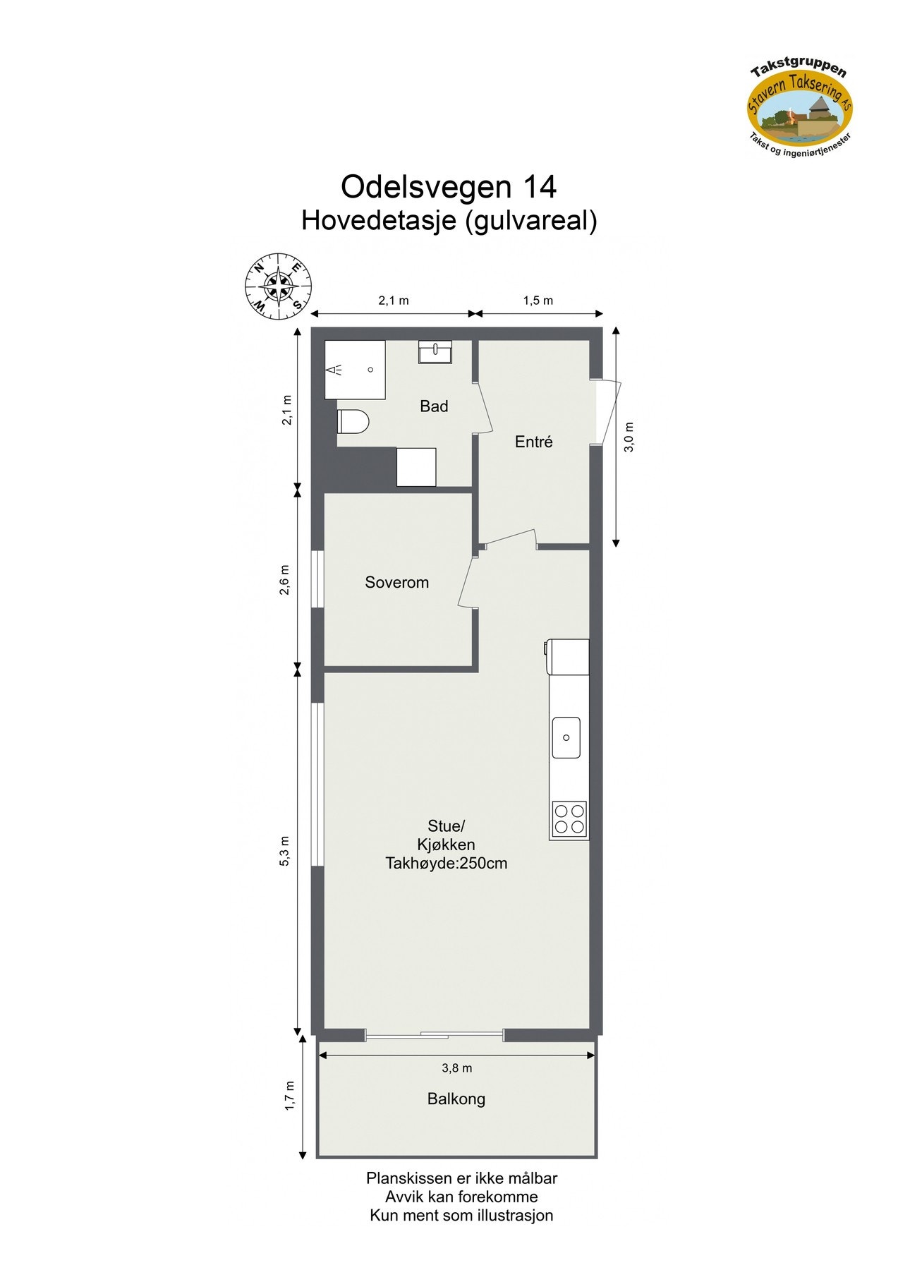 Boligens plantegning. Galleribilde