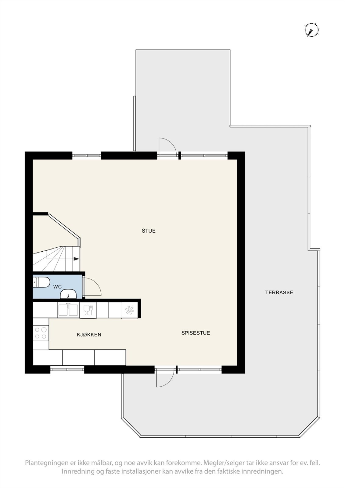 Plantegning 1. etasje. Galleribilde