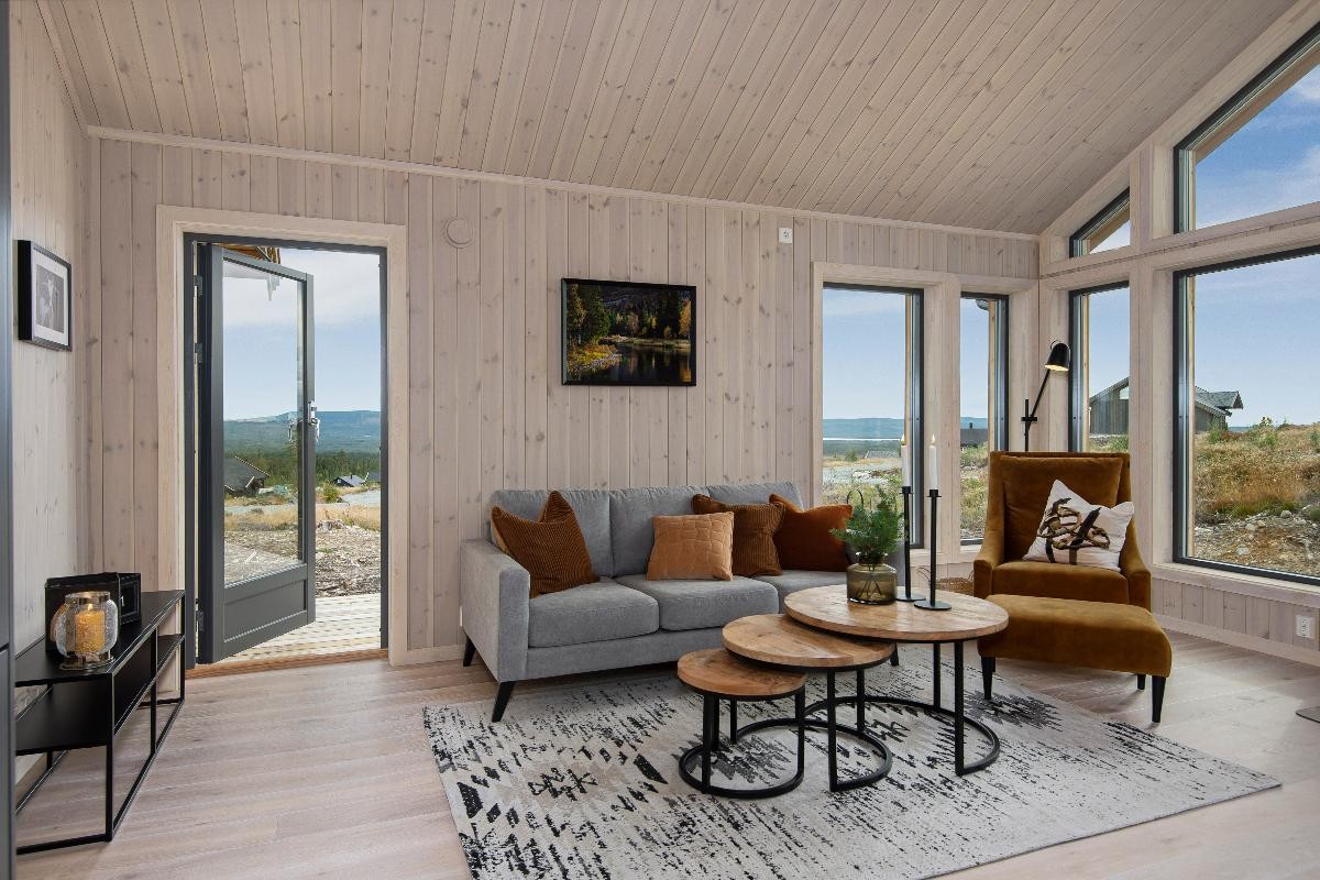 Parkett fra Moelven av typen Snø. Galleribilde