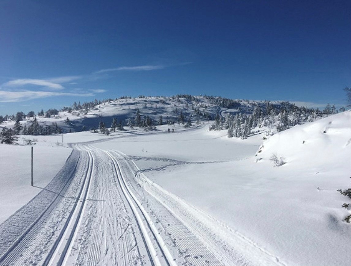 Det er aktivt løypelag som sørger for milevis med skiløyper om vinteren. Galleribilde