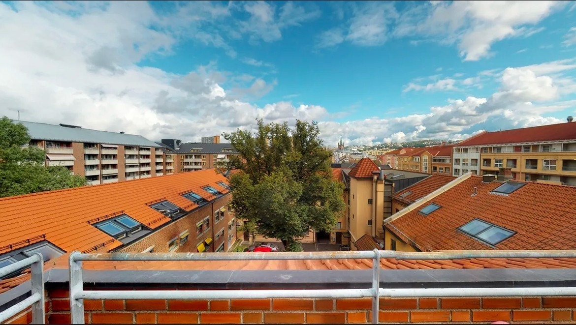 Utsikt fra takterrrassen i 5. etg. Galleribilde