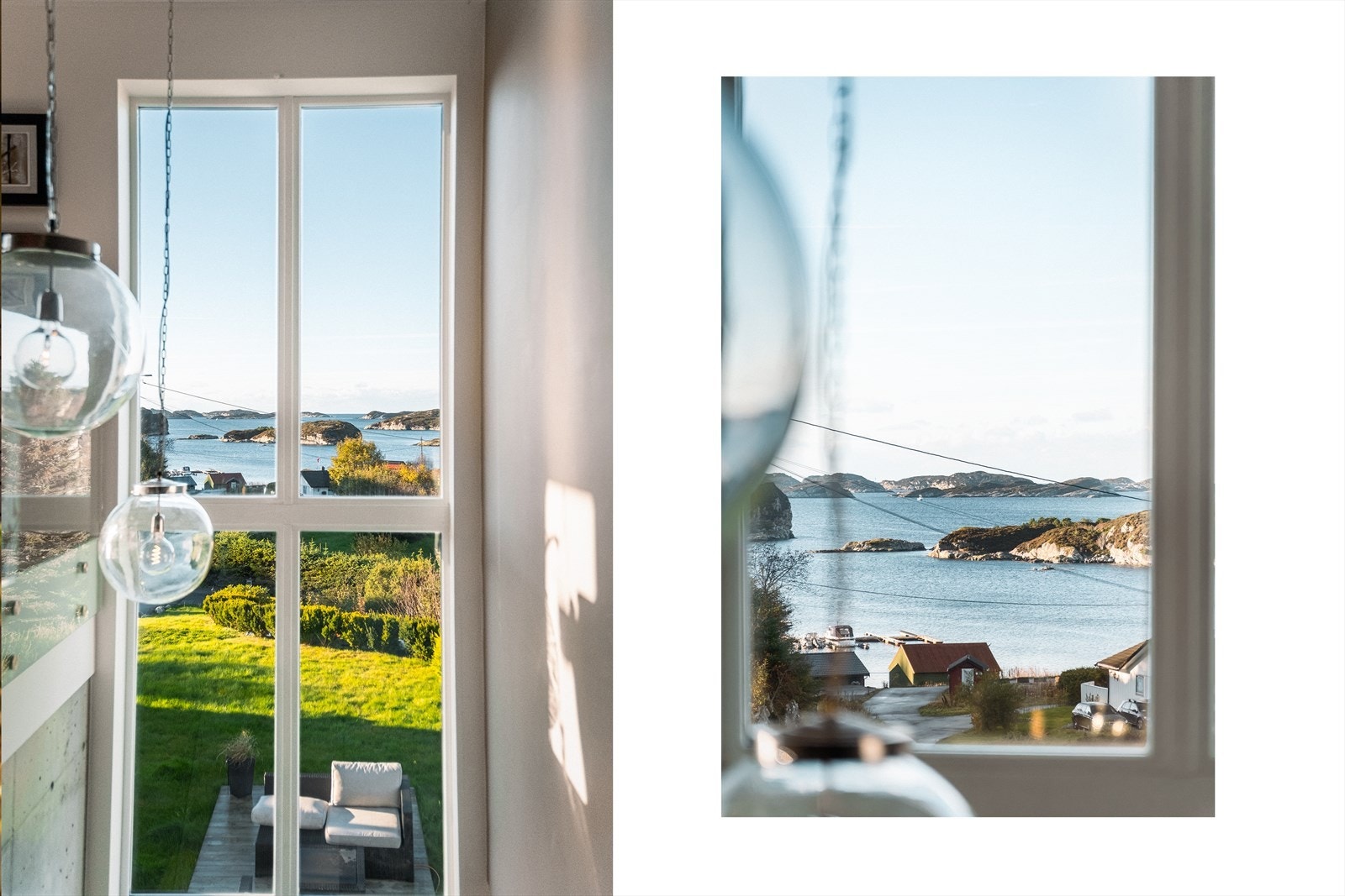 Et særdeles flott trappehus med store og flotte vinduer som gir deg en utrolig flott utsikt og godt med lysinnslipp Galleribilde