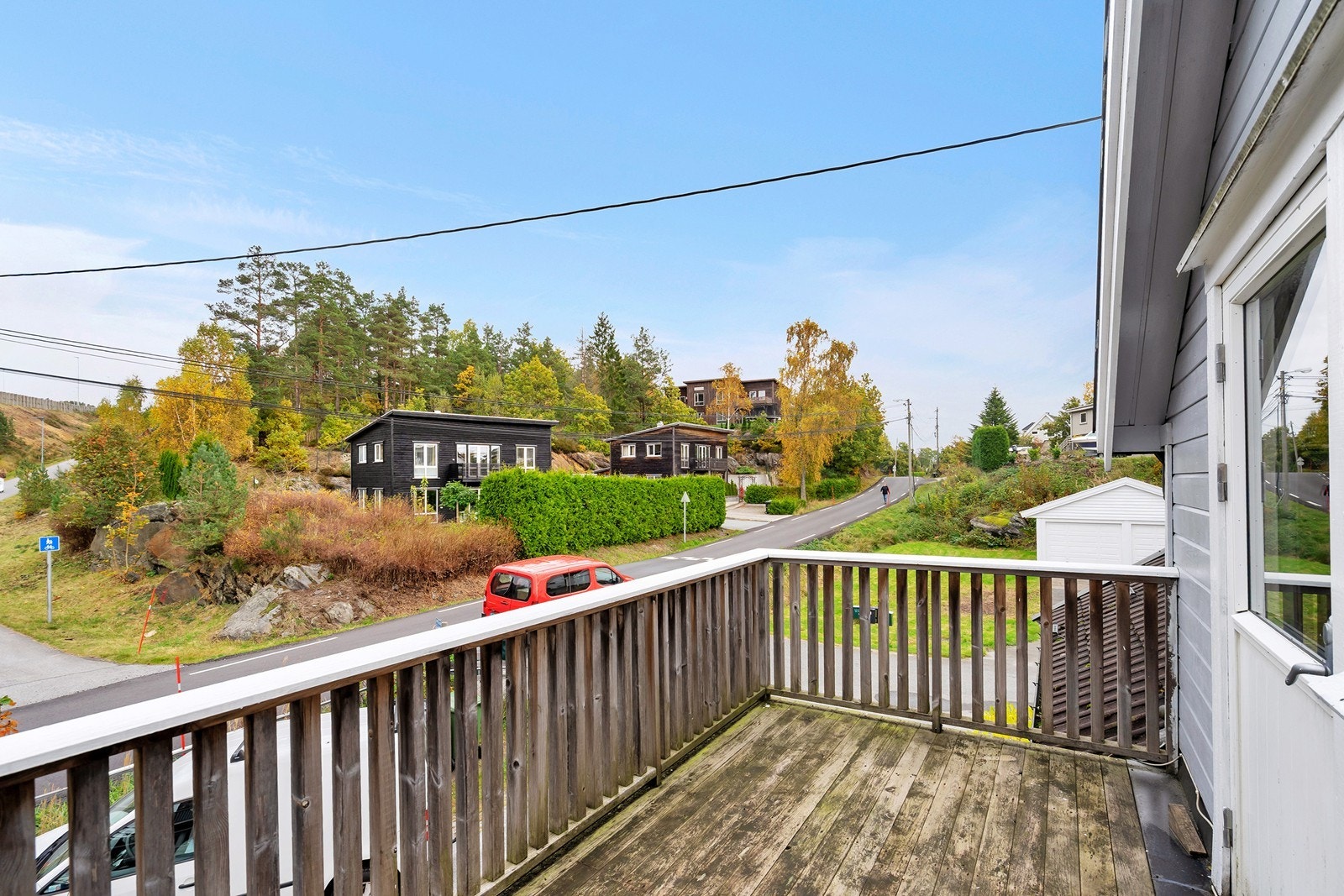 Deilig balkong hvor du kan nyte sommerdagene! Galleribilde