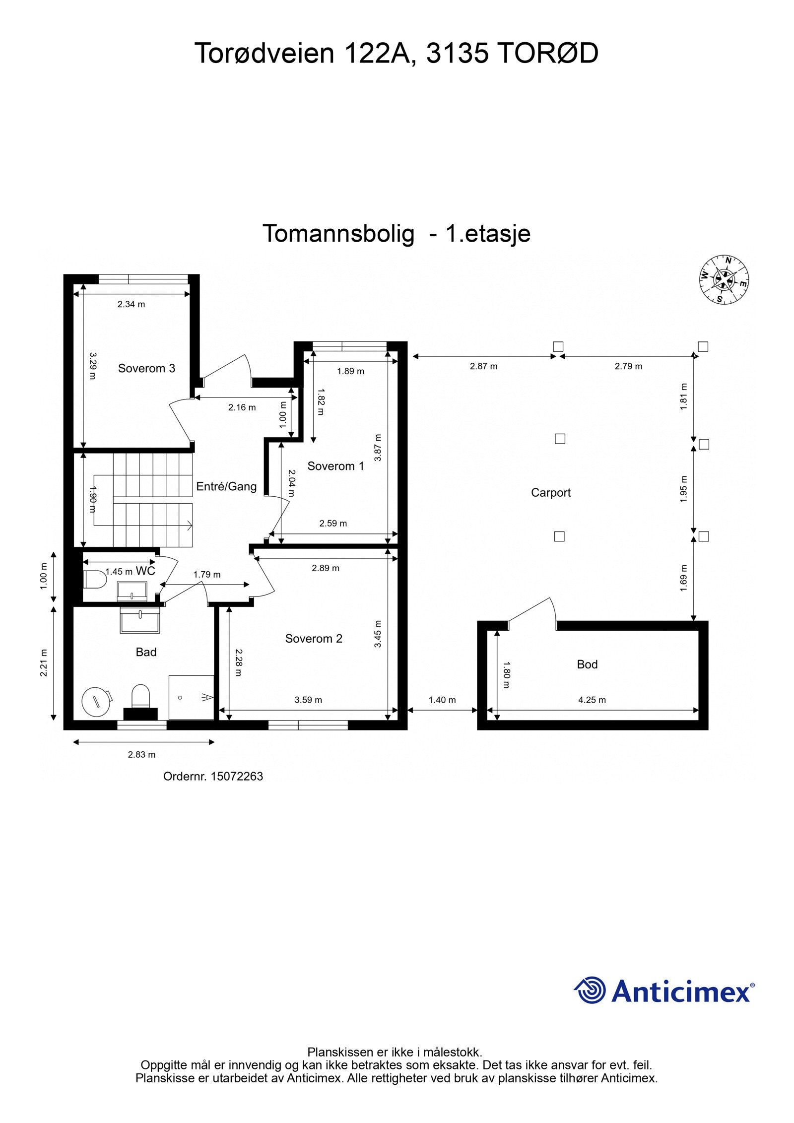 Plantegning 1.etasje Galleribilde