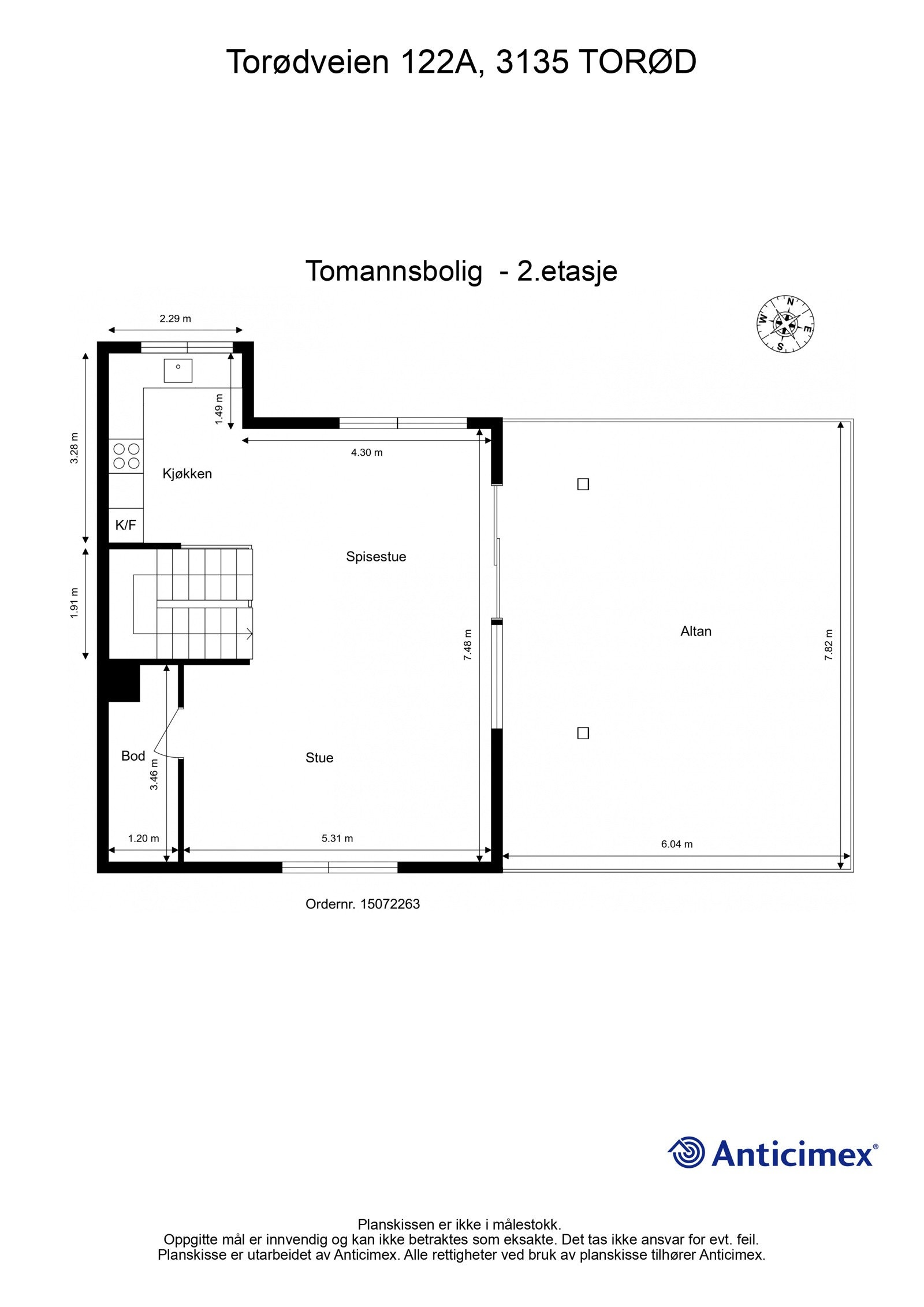 Plantegning 2.etasje Galleribilde