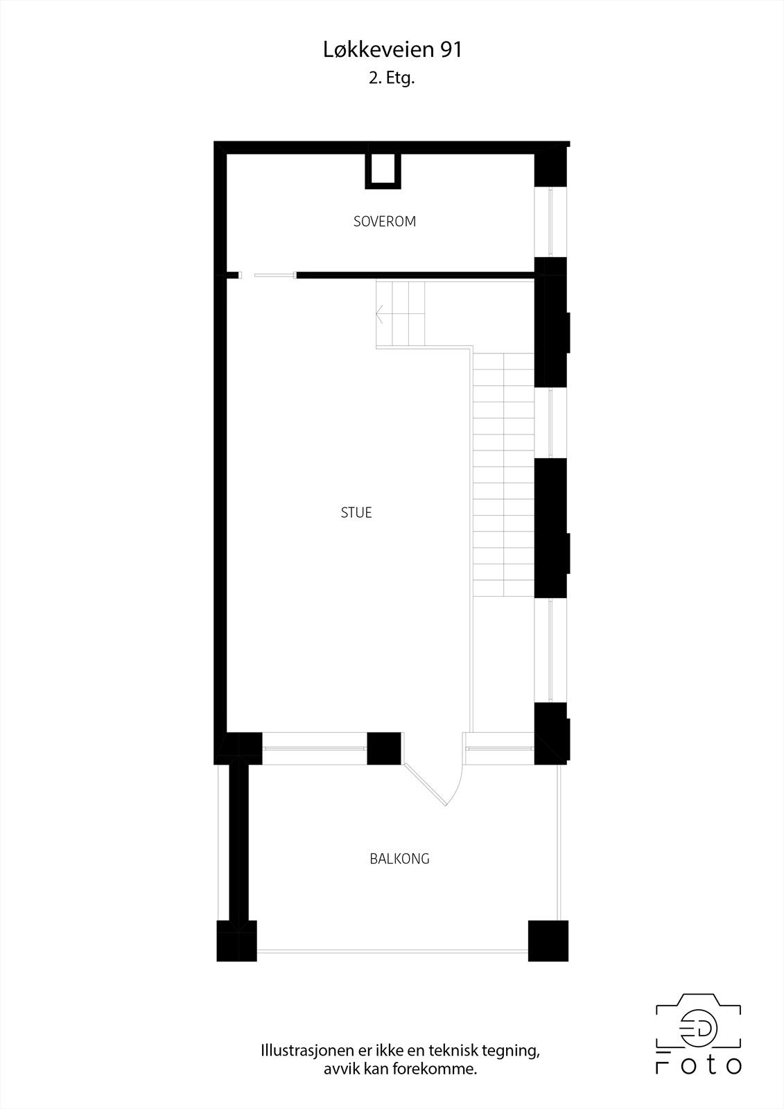 Plantegning 2. etasje Galleribilde