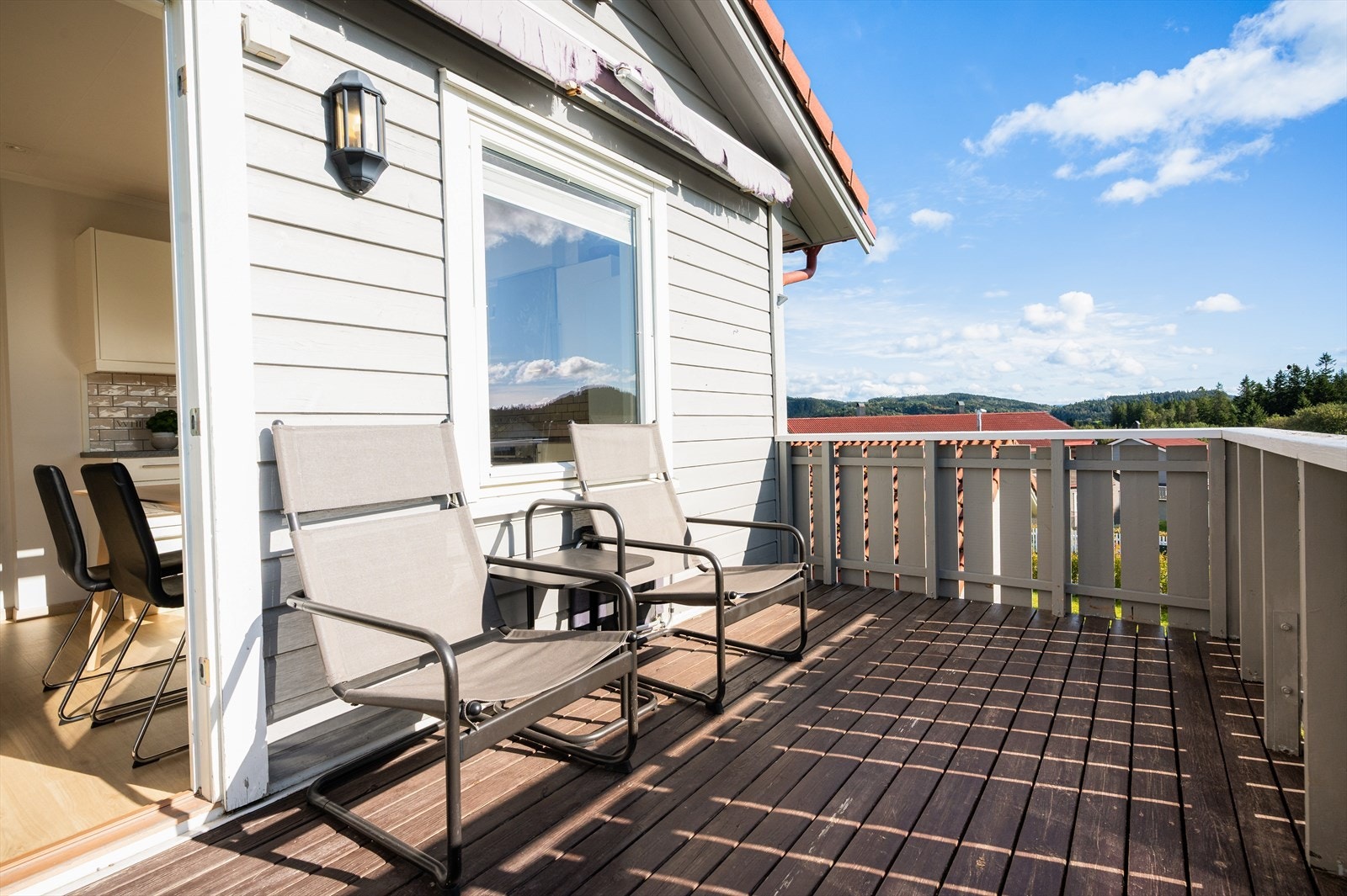 Balkongen er på 8,5 kvm. Galleribilde