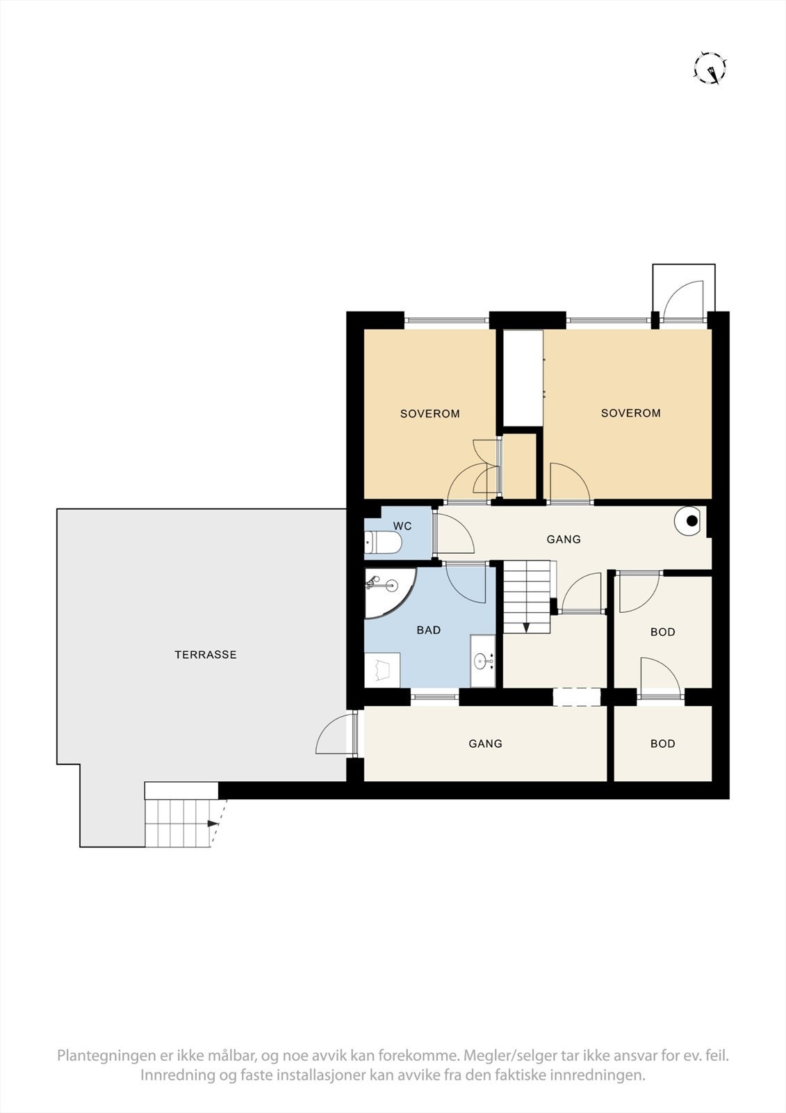 Plantegning underetasje. Galleribilde