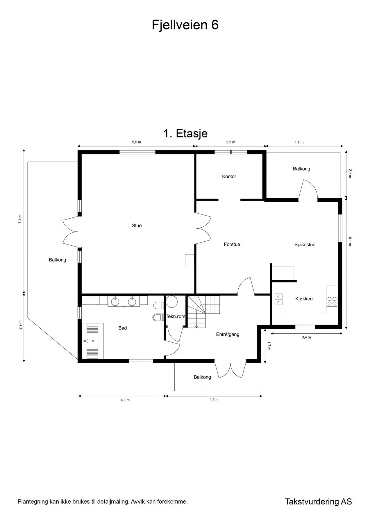 Planskisse første etasje. Galleribilde
