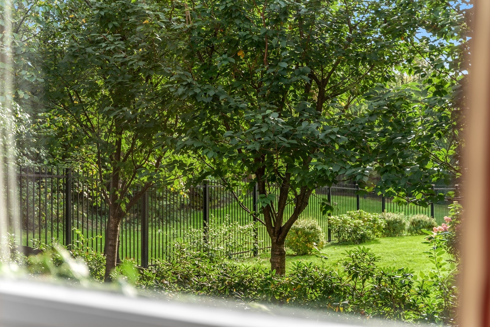 Hyggelig utsikt fra soveromsvindu Galleribilde