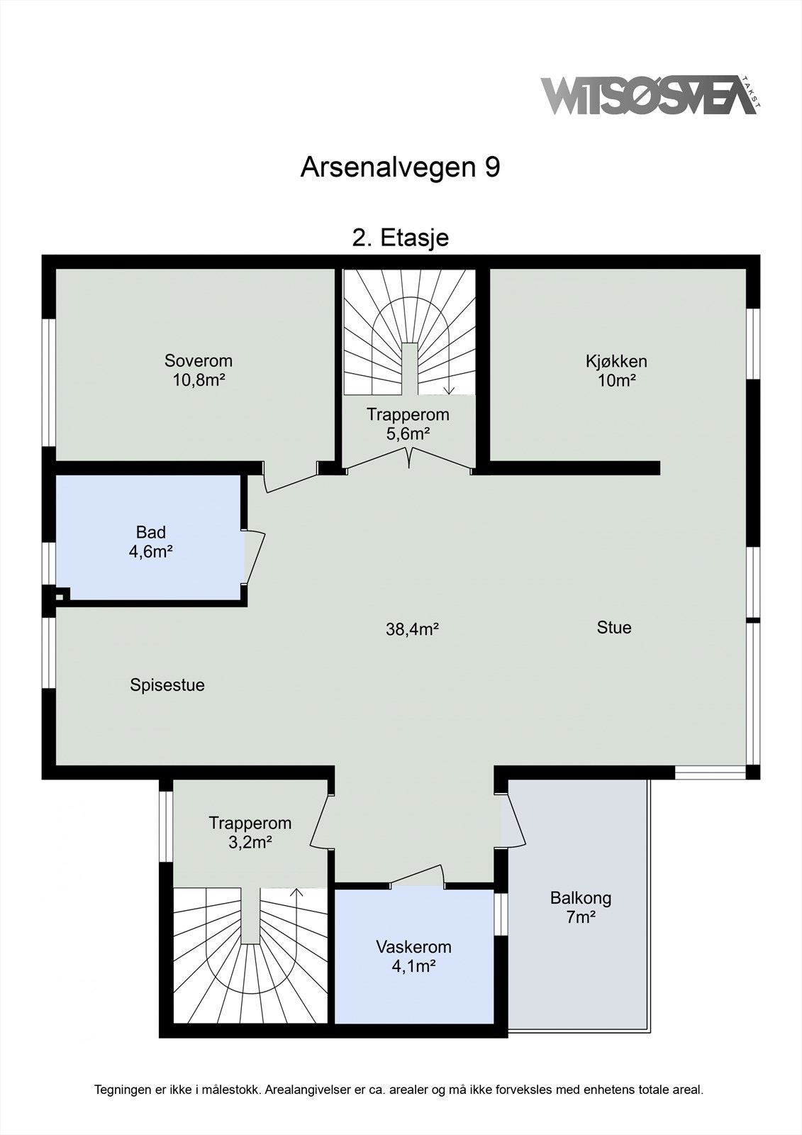 Plantegning 2. etasje Galleribilde