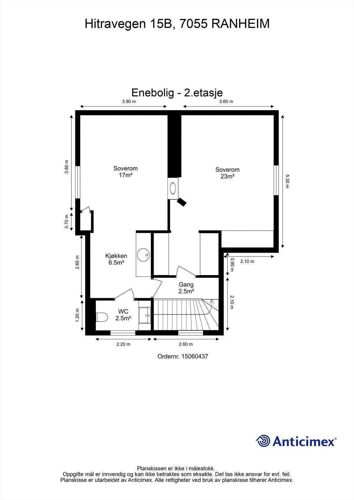 Planskisse 2. etasje. Galleribilde