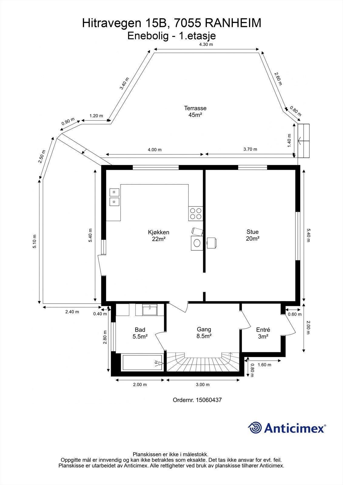 Planskisse 1. etasje. Galleribilde