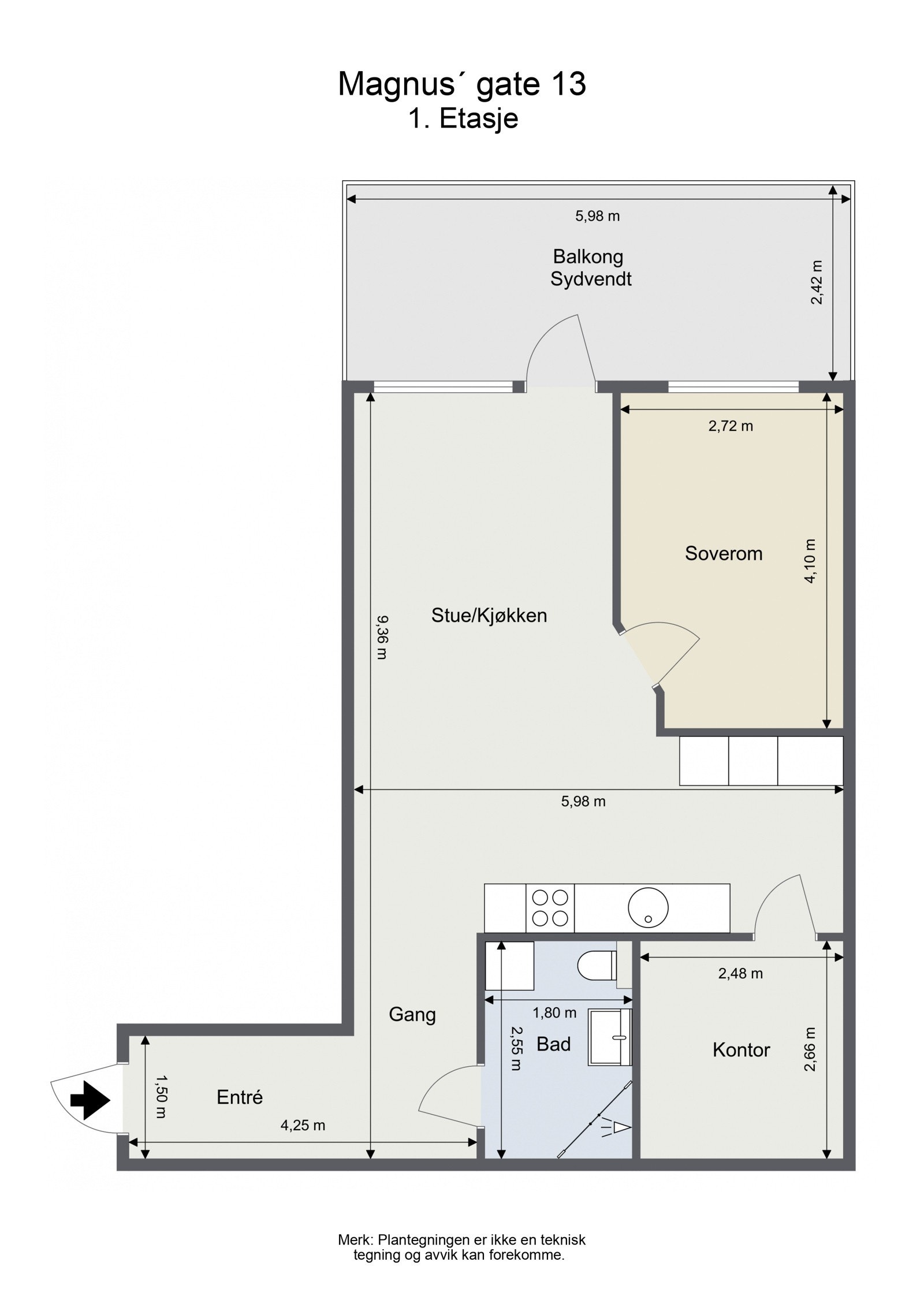 Plantegning. Galleribilde