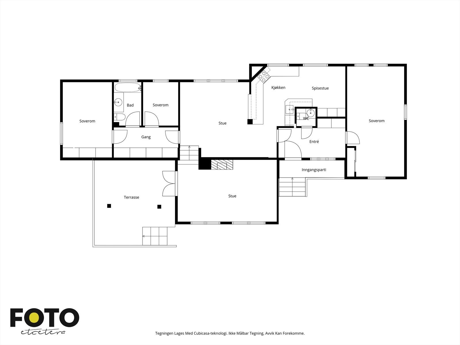 Veiledende planskisse 1.etg. - Ikke målbar. Galleribilde