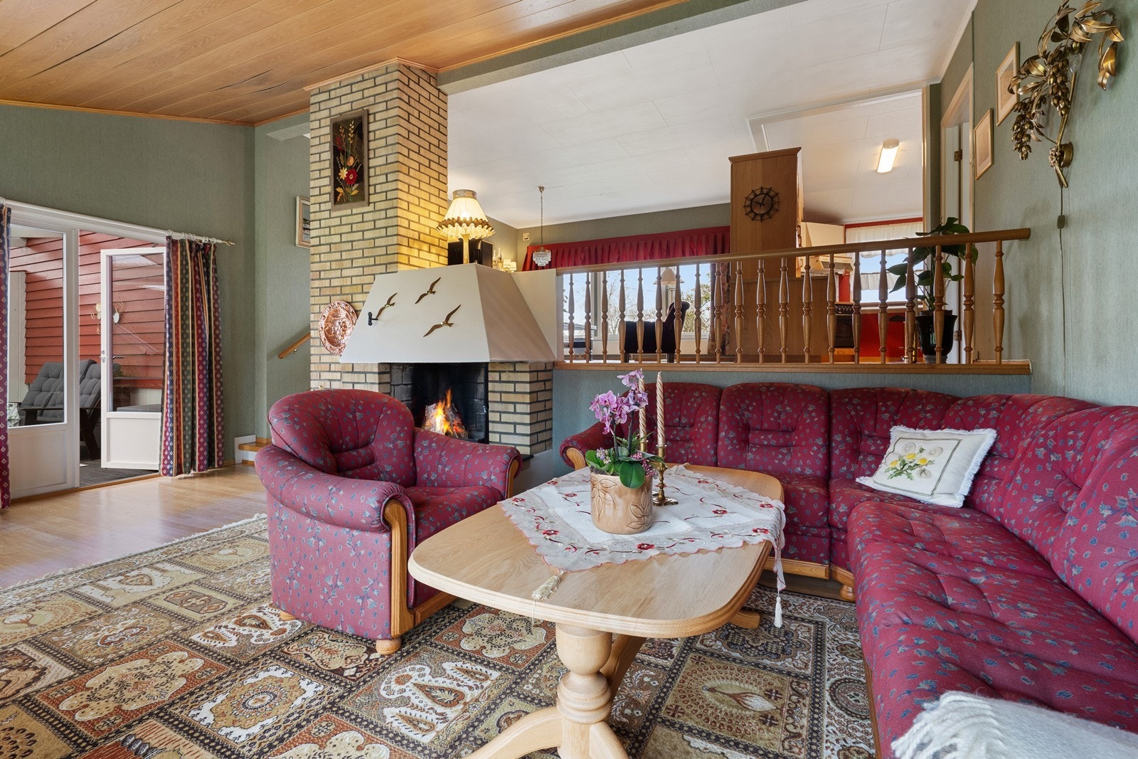 Herfra er det videre utgang til terrasse. Galleribilde