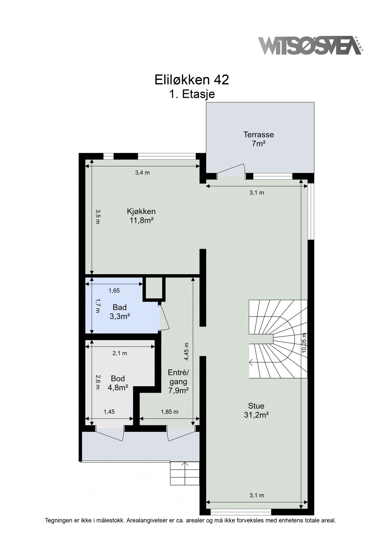 Planskisse 1.etasje Galleribilde