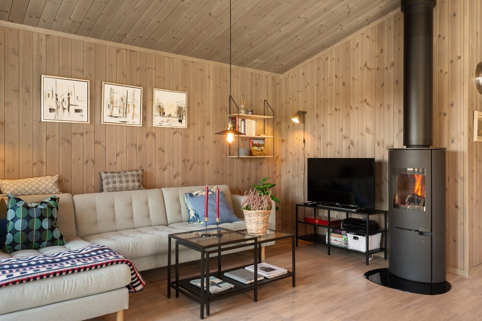 Peisovnen gir god varme og ekstra hygge. Galleribilde