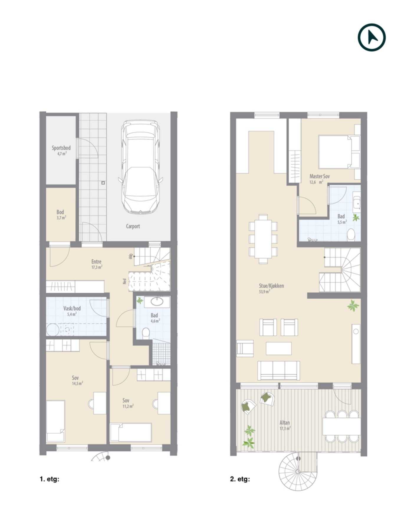 Plantegning Galleribilde