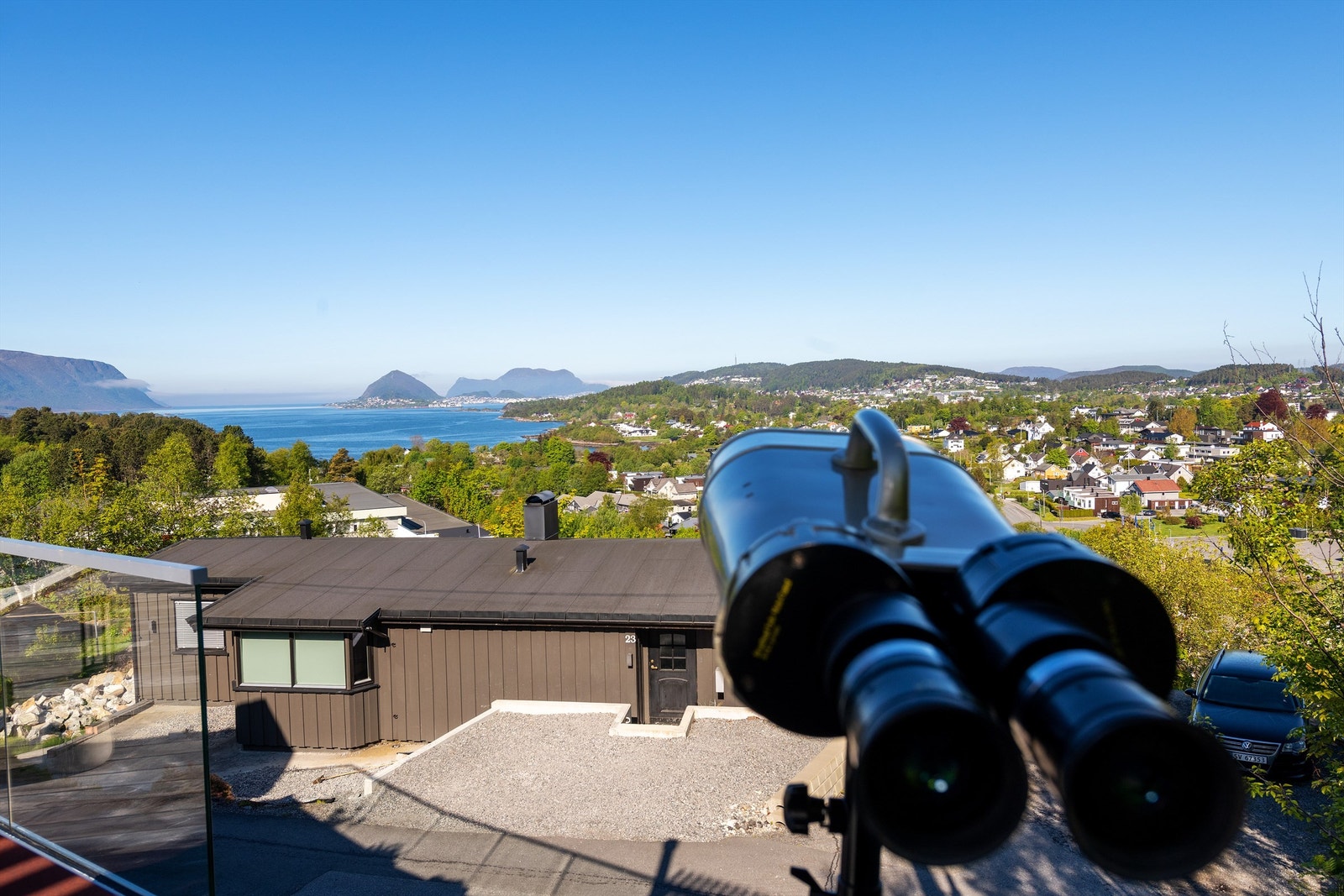 Flott utsikt vestover Galleribilde