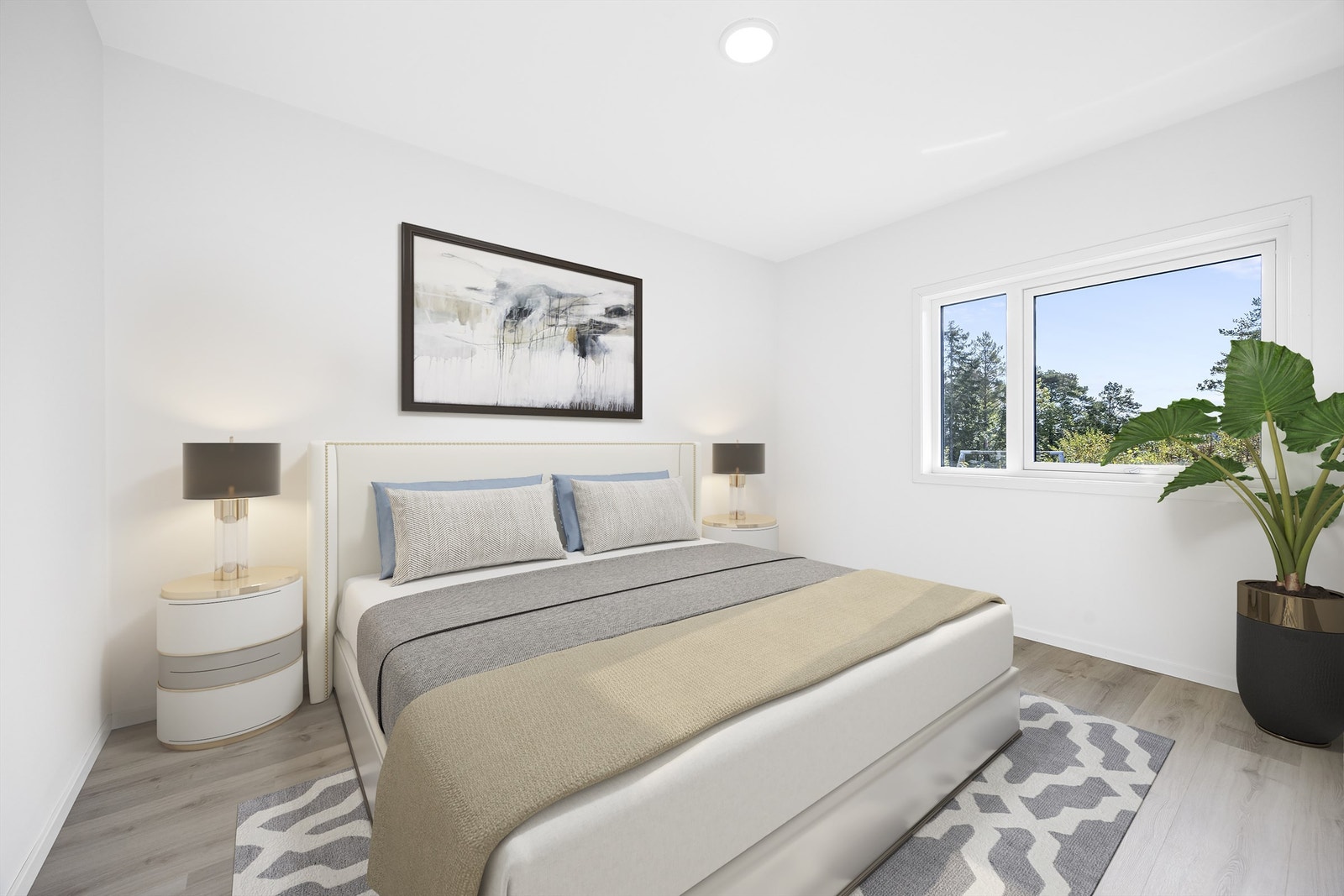 Digitalt møbler hovedsoverom. Galleribilde