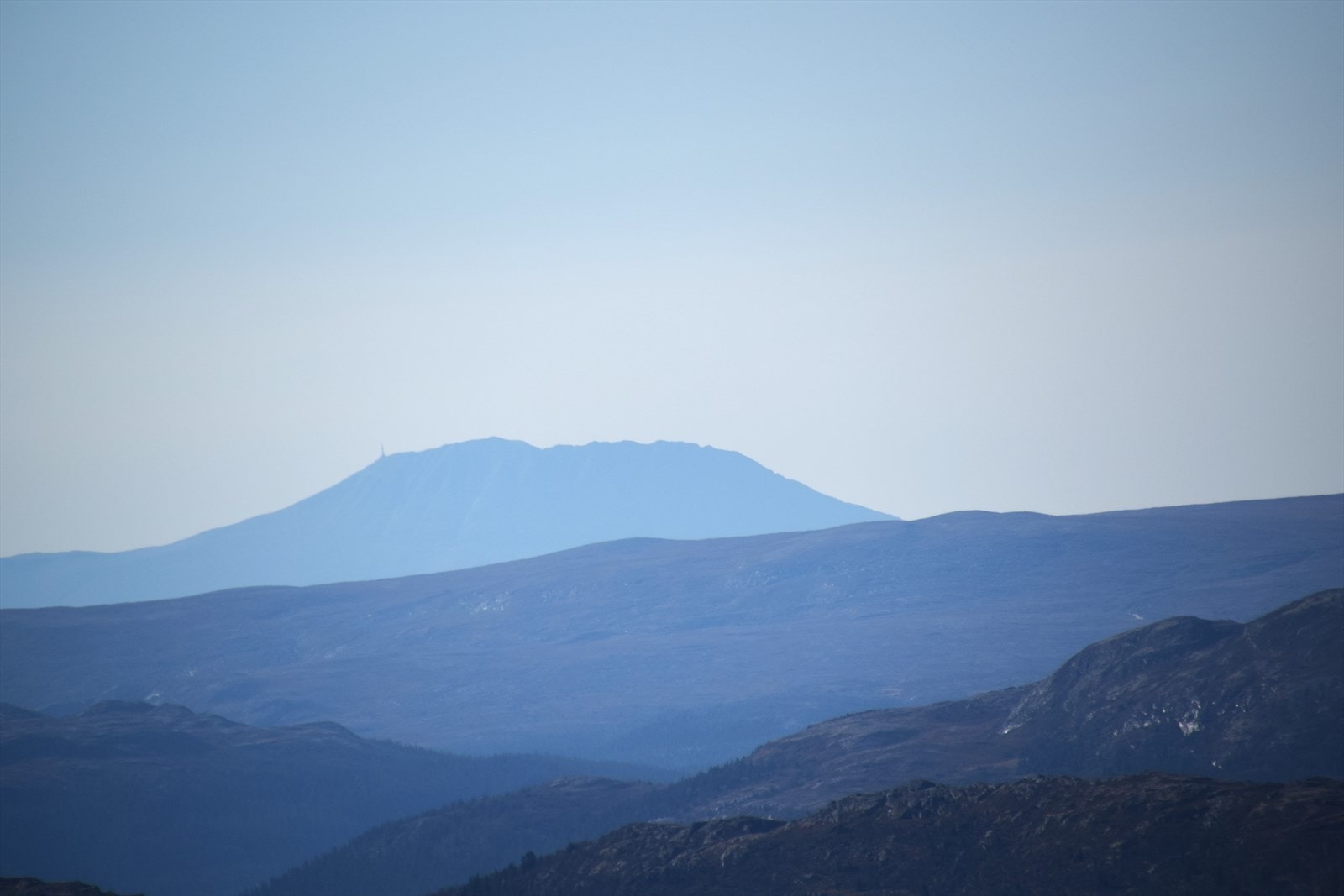 Utsikt til Gaustatoppen fra Hallingnatten Galleribilde
